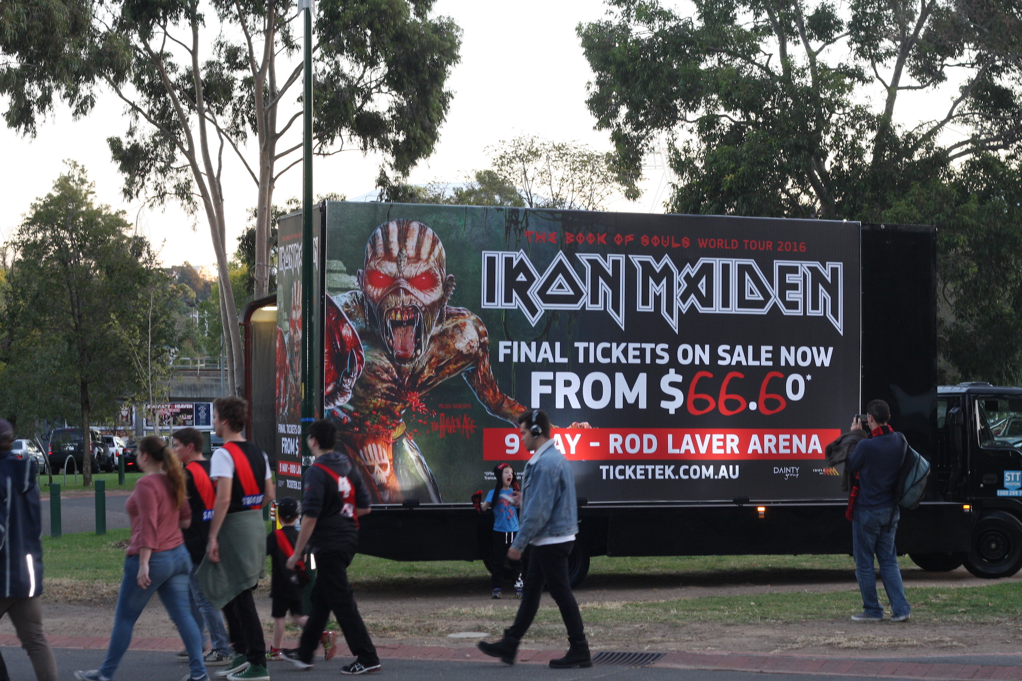 Iron Maiden - Mobile Billboards Melbourne